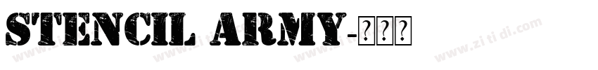 stencil army字体转换